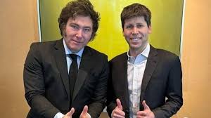 Javier Milei Sam Altman
